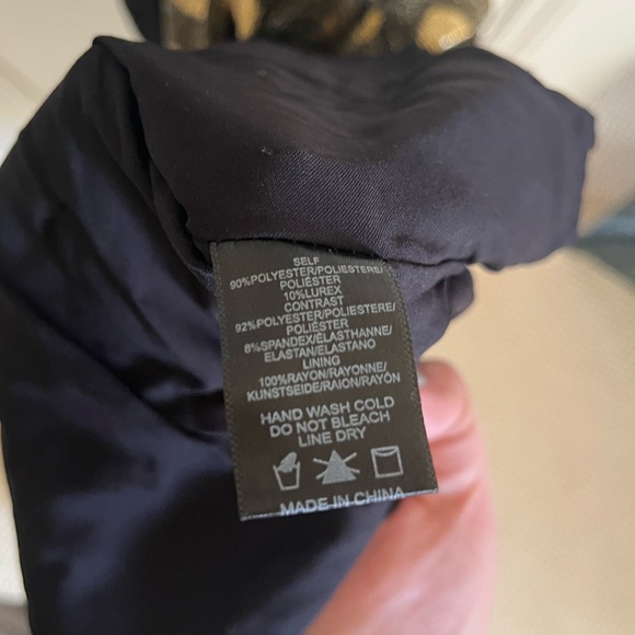 Anthropologie Sunday in Brooklyn Metallic Polka Dot Dress with Velvet Belt - Picture 10 of 10